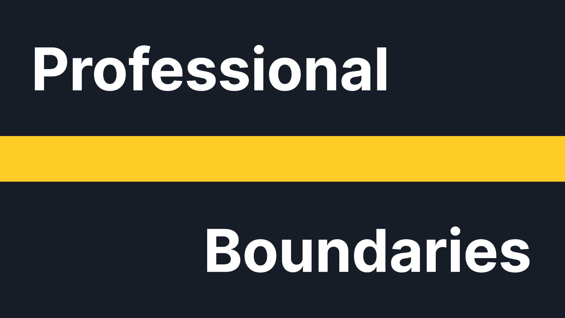 Cover image for: Understanding Professional Boundaries