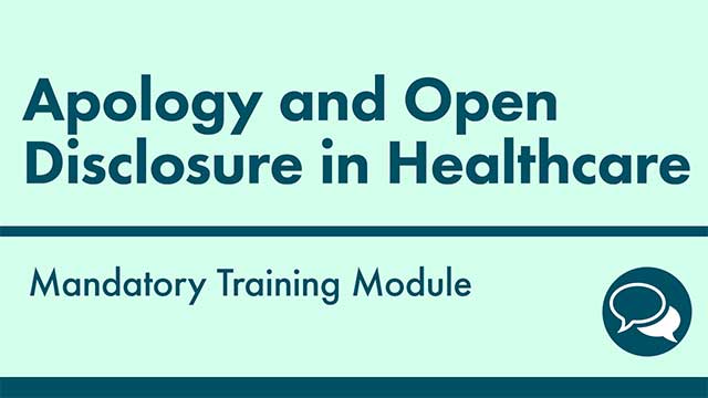 Cover image for: Apology and Open Disclosure in Healthcare