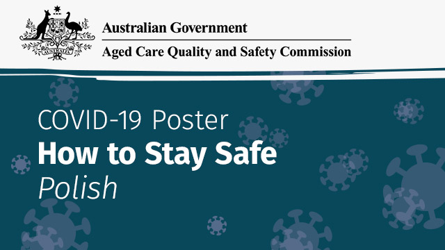 Image for A3 Poster - How To Stay Safe From Covid-19 - Polish