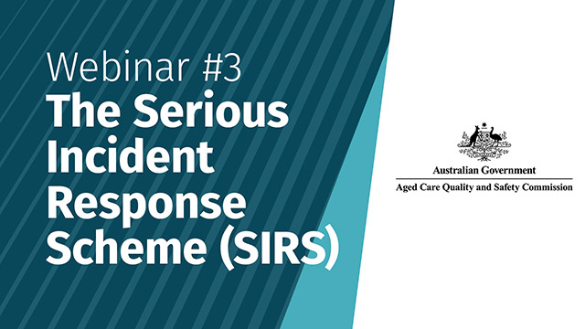 Image for The Serious Incident Response Scheme (SIRS) Webinar 3